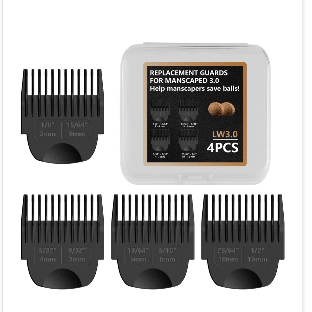 MANSCAPED Black Replacement Guards Set